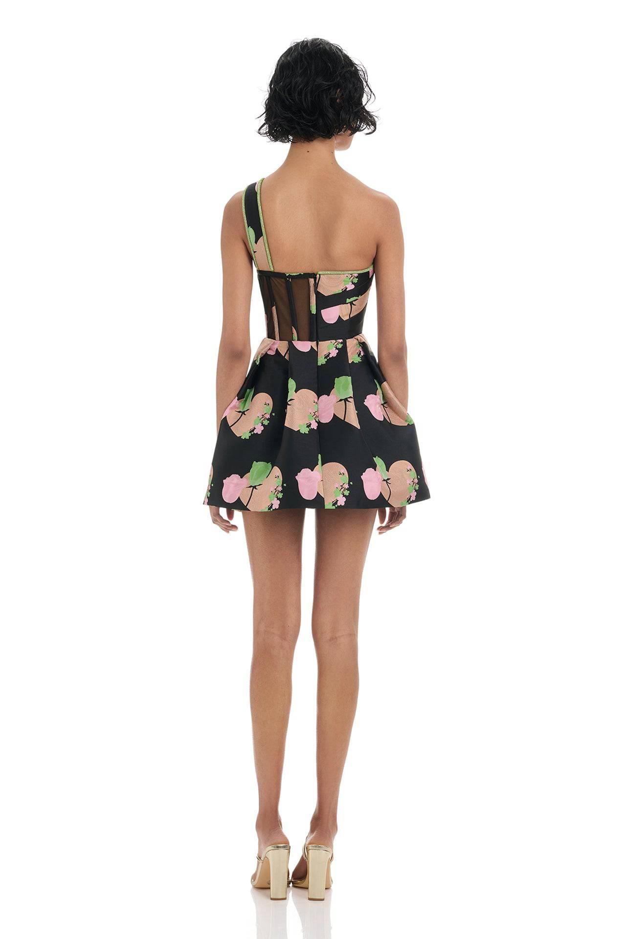 Trina Dress - Black Print