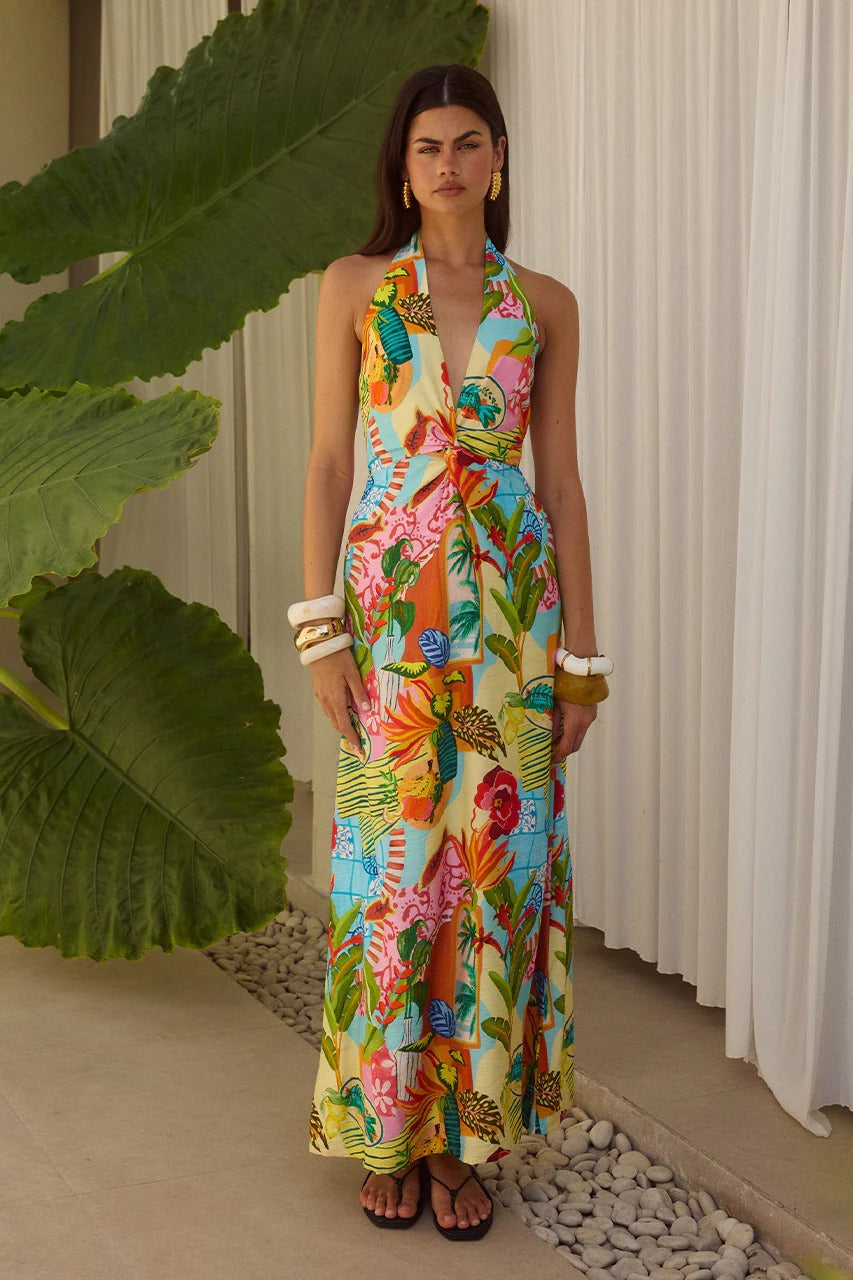 Arli Maxi Dress - Etallia Multi