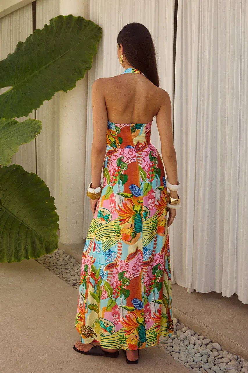 Arli Maxi Dress - Etallia Multi