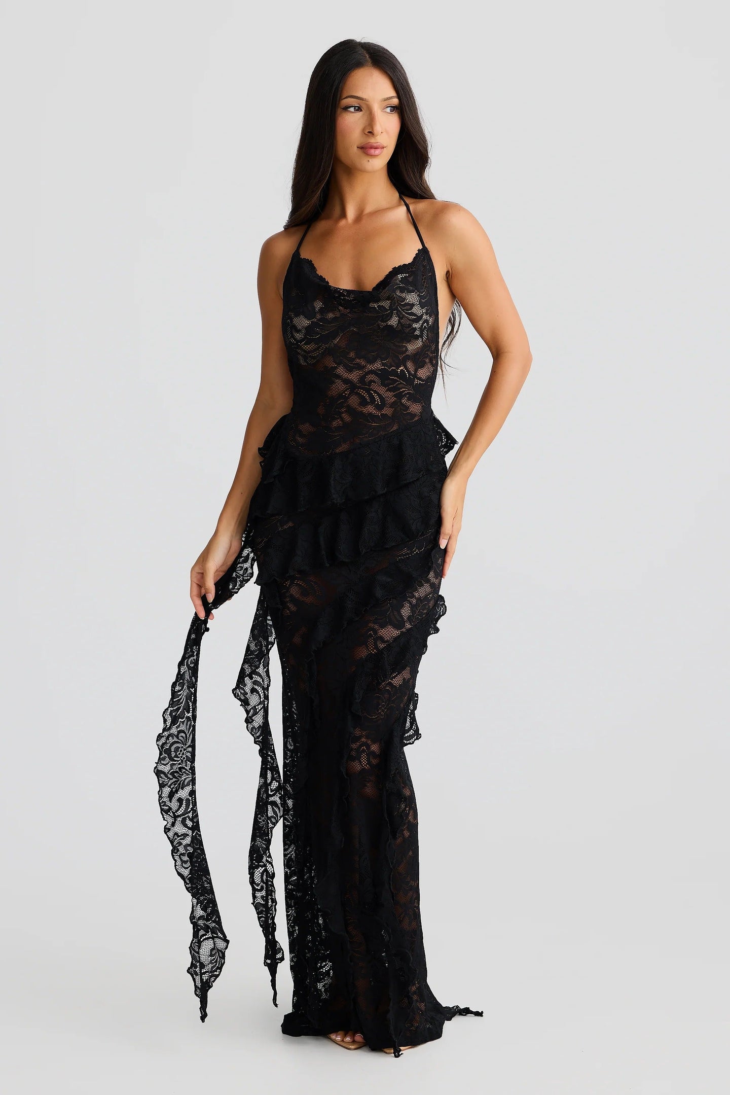 Leviah Dress - Black Lace
