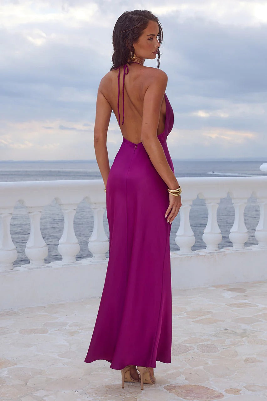 Elena Maxi Dress - Plum