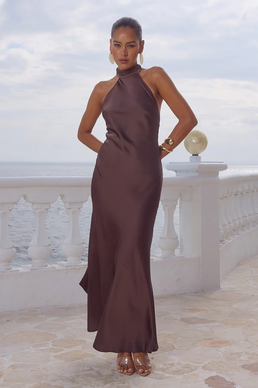 Arabelle Maxi Dress - Bitter Chocolate
